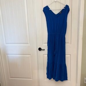 Style & Co. Royal Blue V-Neck Maxi Dress